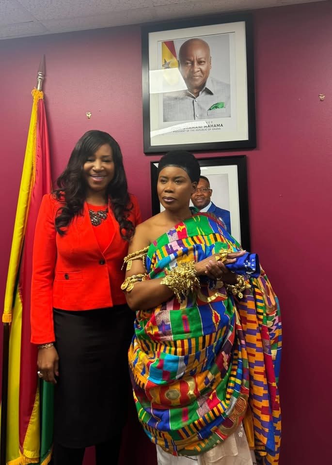 At an international engagement with a cultural leader